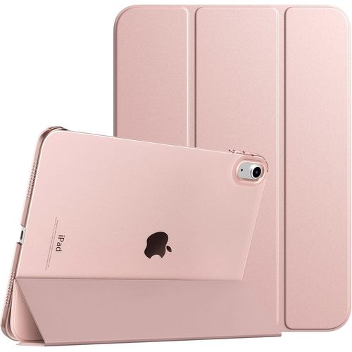Coque Compatible Avec Ipad (A16) 11ème Génération 11 Pouces 2025/Ipad 10ème Génération 10,9 Pouces 2022, Légère Housse Arrière Translucide En Pc Avec Réveil/Sommeil Auto, Or Rose