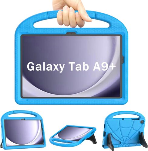 Kids Case For Samsung Galaxy Tab A9 Plus 11 Inch 2023, Shock Resistant For Samsung A9+ Plus Tablet With Handle Stand For Samsung Galaxy A9 Plus Tablet (Sm-X210/X216/X218) -Blue