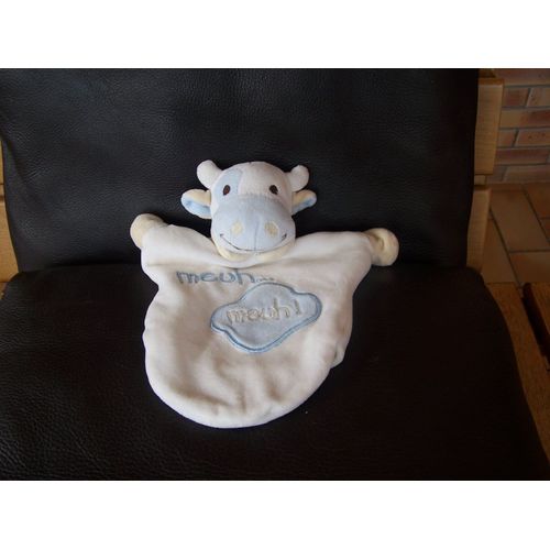 Douou Vache Marionnette Cmp Eveil Et Tendresse Blanche Et Bleue