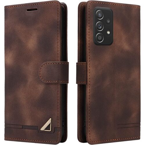 Coque pour Samsung Galaxy A23 4G/5G/M23 5G/F23 5G/M13 4G, ?tui de Protection de Portefeuille Antichoc de Fente pour Carte, Support de Carte ¿¿ Rabat en Cuir en PU ?tui (Marron)