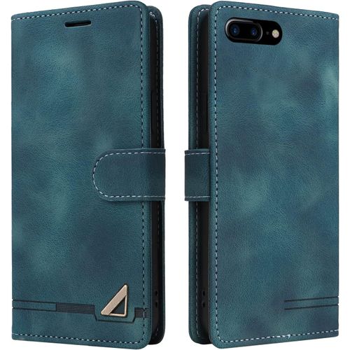 Kal-Coque Pour Iphone 6s Plus/Iphone 6 Plus(4,7 Pouces), Étui De Protection De Portefeuille Antichoc De Fente Pour Carte, Support De Carte À Rabat En Cuir En Pu Étui (Vert)