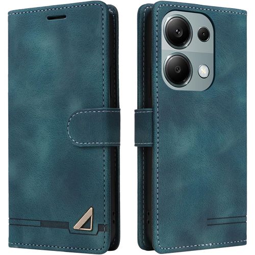 Kal-Compatible Pour Xiaomi Redmi Note 13 Pro 5g, L`Étui De Protection Pour Portefeuille Antichoc, Le Porte-Carte À Rabat En Cuir Pu [Fermeture Magnétique] Étui De Téléphone Pour (Vert)