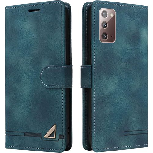 Kal-Coque Pour Samsung Galaxy A03s, Étui De Protection De Portefeuille Antichoc De Fente Pour Carte, Support De Carte À Rabat En Cuir En Pu Étui De Téléphone Pour Samsung Galaxy A03s (Vert)