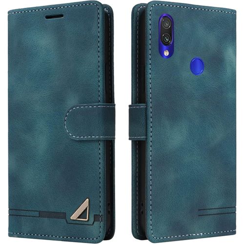 Kal-Coque Pour Huawei Y6 2019/Honor 8a, Étui De Protection De Portefeuille Antichoc De Fente Pour Carte, Support De Carte À Rabat En Cuir En Pu Étui De Téléphone Pour Huawei Y6 2019/Honor 8a (Vert)