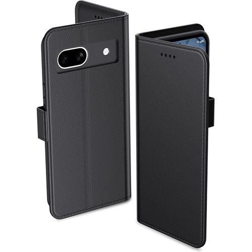 Kal-Coque Pour Google Pixel 8a, Etui Protection Housse Premium En Cuir Pu, [Pochette De Portefeuille] [Fermeture Magnétique] [Etui À Rabat]- Noir