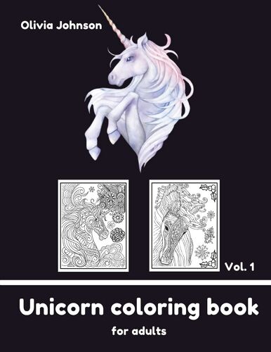 Adult Coloring Book - Unicorn Vol1