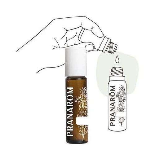 Bouteille - Flacon - Flacon-Pompe Roller Bille Métal Vide Pranarom - 10 Ml