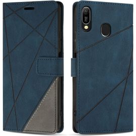 Kal-Coque Pour Huawei Y6 2019 / Huawei Honor 8a, Protection Housse Etui En Cuir Pu Portefeuille Livre Pour Huawei Y6 2019 / Huawei Honor 8a, Emplacements Cartes, Fonction Support, Bleu