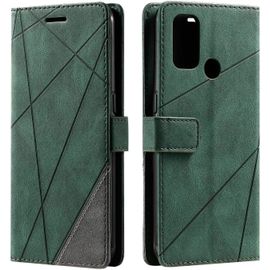 Kal-Coque Pour Oppo A53s / Oppo A33 2020, Etui En Cuir Pu Portefeuille Housse Fermeture Magnétique Und Flip Pour Oppo A53s / A33 2020, Avec Fermeture Magnétique, Vert
