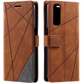 Coque Pour Realme 7 / Realme Narzo 20 Pro, Portefeuille Etui En Pu Cuir Antichoc Tpu, Housse A Rabat Compatible Avec Oppo Realme 7 / Oppo Realme Narzo 20 Pro, Marron