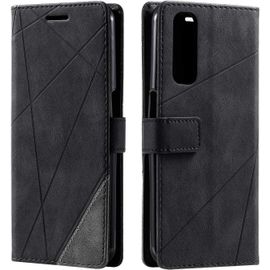 Coque Realme 7 / Realme Narzo 20 Pro,Etui En Cuir Pu Portefeuille Housse Fermeture Magnetique Und Flip Pour Realme 7 / Realme Narzo 20 Pro,Avec Fermeture Magnetique,Noir
