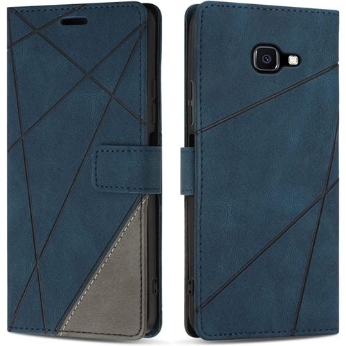 Etui Coque Pour Galaxy Xcover 4s, Protection Housse En Cuir Pu Portefeuille Livre Pour Galaxy Xcover 4s, Emplacements Cartes, Bleu