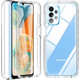 CAUC-Coque pour Samsung Galaxy A23 5G,Coque Samsung A23,360 Degrés Full Body Antichoc Housse Protection d'écran intégrée en, Antirayures Robuste Etui Galaxy A23 Coque pour Samsung A23 5G,Transparent