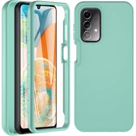 CAUC-Coque pour Samsung Galaxy A23 5G, Coque Samsung A23, 360 Degrés Full Body Antichoc Housse Protection d'écran intégrée en, Antirayures Robuste Etui Galaxy A23 Coque pour Samsung A23 5G,Vert clair