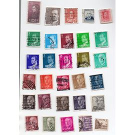 Espagne- Lot De 30 Timbres Oblitérés- Personnages Célèbres