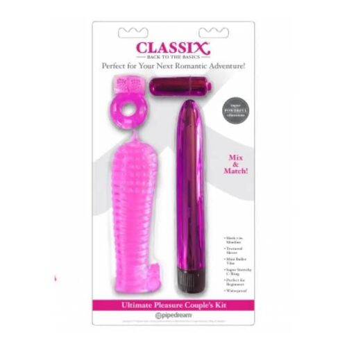 Kit Pour Couples - Classix - Ultimate Pleasure - Rose - Vibrant - Moyen