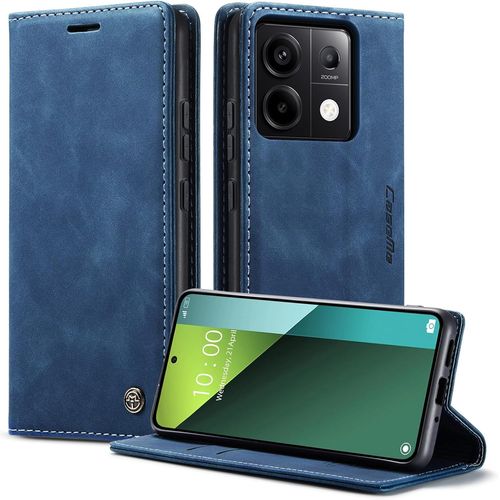 Eryi-Coque Pour Xiaomi Redmi Note 13 Pro 5g/Poco X6 5g Étui Wallet Cover, Housse Flip En Cuir Premium Pu Portefeuille Case, [Fentes Pour Cartes] [Magnétique] [Antichoc] [Kickstand] Housse, Bleu