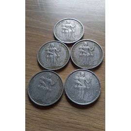 5 Anciennes Pieces Nouvelle Calédonie 5 Francs