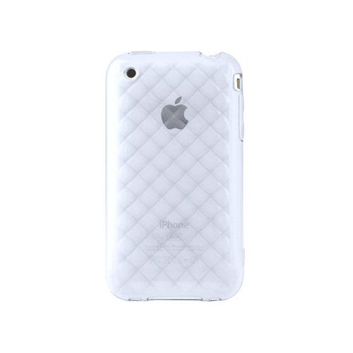 Coque Iphone 3 3s Transparent Effet Diamants Anti-Chocs Silicone Souple (Tpu)