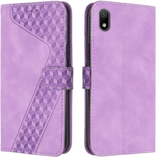 KAL-Coque Pour Huawei Y5 2019, Étui Housse Protection En Cuir Pu [Pochette De Portefeuille] [Magnétique], Antichoc Etui À Rabat Pour Huawei Y5 2019 / Honor 8S (Violet)