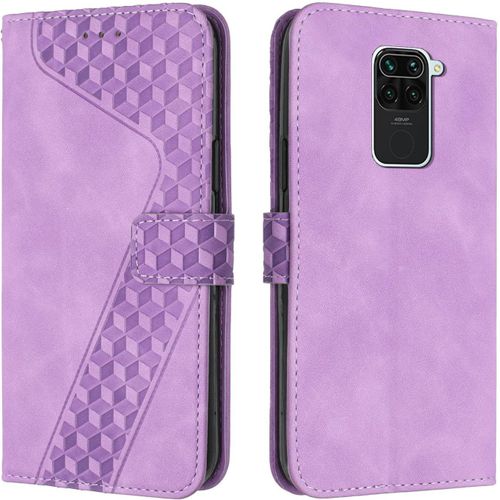 Kal-Coque Pour Xiaomi Redmi Note 9, Étui Housse Protection En Cuir Pu [Pochette De Portefeuille] [Magnétique], Antichoc Etui À Rabat Pour Redmi Note 9 (Violet)