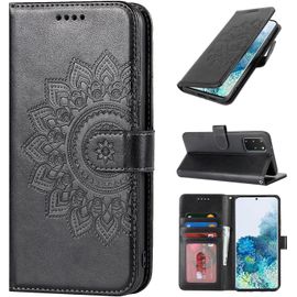 Jlslj-Etui Coque Pour Samsung Galaxy S20 Plus Protection Housse En Cuir Pu Pochette Rabat Clapet Case Porte Carte Etui Portefeuille Pour Samsung Galaxy S20 Plus - Noir