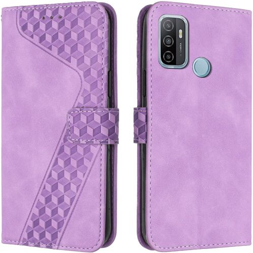 KAL-Coque Pour Oppo A53S / Oppo A53 2020, Étui Housse Protection En Cuir Pu [Pochette De Portefeuille] [Magnétique], Antichoc Etui À Rabat Pour Oppo A53S / Oppo A53 2020 (Violet)