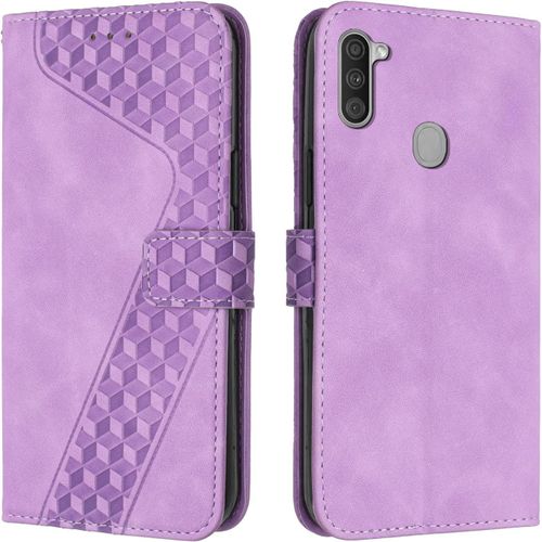 Coque Pour Samsung Galaxy A11 / Galaxy M11, ¿¿Tui Housse Protection En Cuir Pu [Pochette De Portefeuille] [Magn¿¿Tique], Antichoc Etui ¿¿ Rabat Pour Samsung A11 / M11 (Violet)