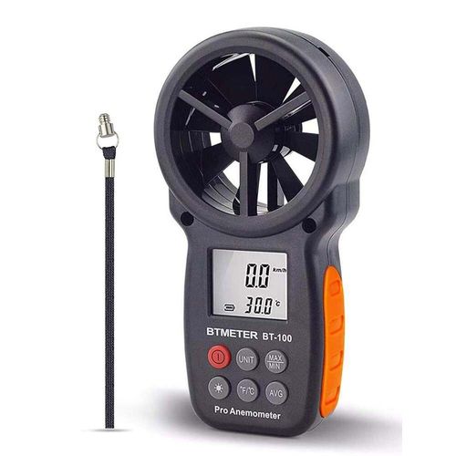Holdpeak Hp-866b Anémomètre Numérique Compteur De Vitesse Du Vent Mesure La Vitesse Du Vent Température Vent Refroidissement Hp866 Outil De Mesure - Type Bt-100