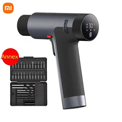 perceuse électrique intelligente sans balais pour maison intelligente,affichage d'écran intelligent,tournevis multifonction pour bricolage à domicile,outil électrique MI - Type Black