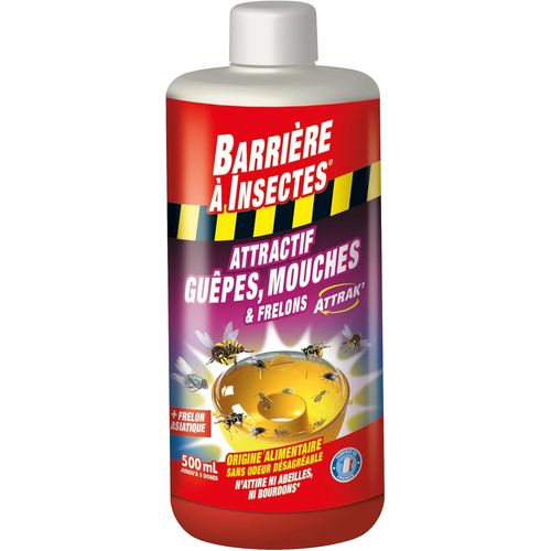 KALANKA-BARRIERE A INSECTES Attractif pour Piège à Guêpes, Mouches et Frelons, 500 mL, BARPITRAP500
