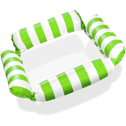 Matelas Gonflable Pour Piscine, Hamac À Eau Avec Filet, Matelas Gonflable À Eau Avec 4 Chambres À Air, Fauteuil De Fête De Piscine, Hamac Pour Jouets Aquatiques, Accessoires De Piscine Pour