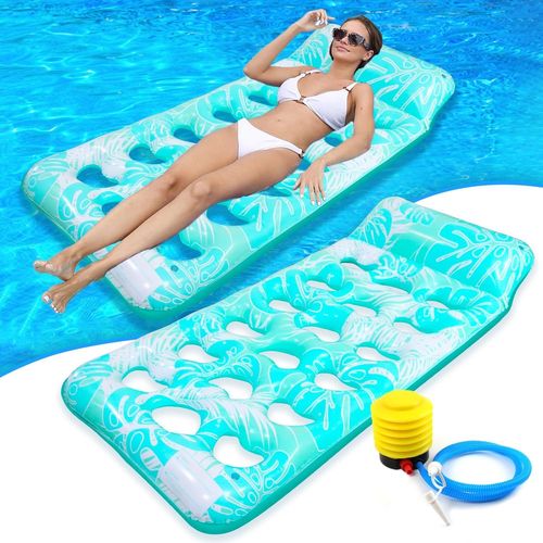 KALANKA-Bouee Piscine Adulte, Matelas Gonflable Piscine, Chaise Longue Gonflable, hamac Gonflable, Piscine Pliable Adulte, Bouee Piscine, Hamac d'eau pour Piscine pour Adultes et Enfants 170 * 80cm