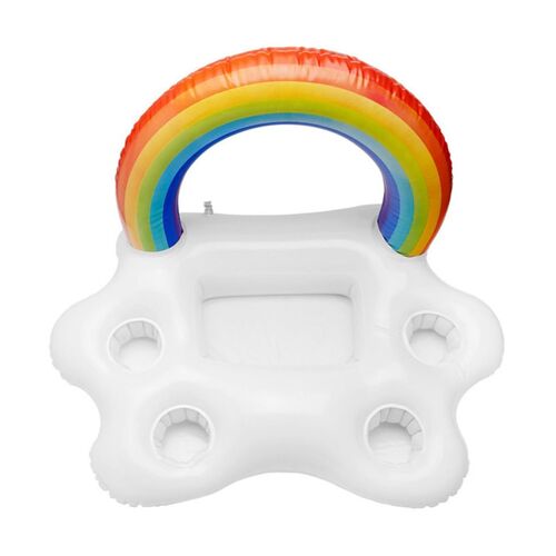 Kalanka-Gonflable Arc-En-Ciel Porte-Boissons Boissons Aliments Fraîcheur Glace Lits Flottant Porte-Boissons Pour Piscine