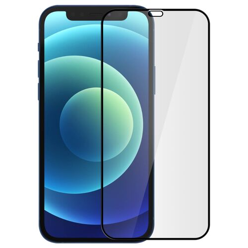 Film Apple iPhone 12 Mini Verre Trempé Biseauté Transparent au Contour Noir