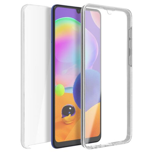 Coque Samsung Galaxy A31 Protection Arrière Rigide + Avant Souple Transparent