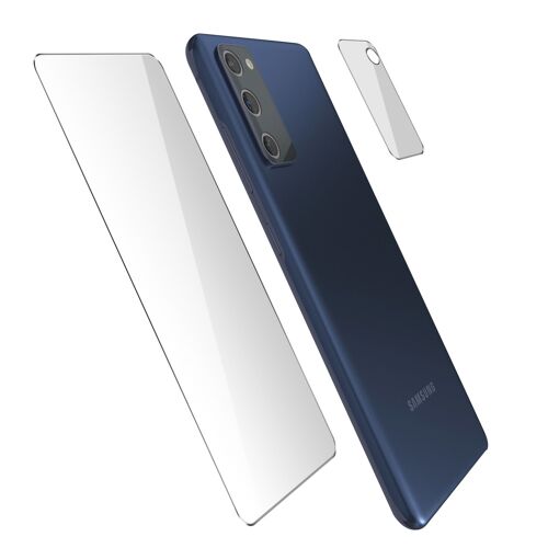 Film Galaxy S20 FE Protection Écran et Caméra Arrière Verre Trempé Transparent