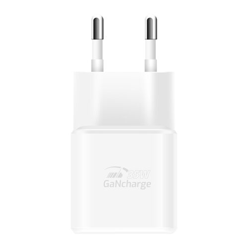 Chargeur Secteur USB C Power Delivery 35W USB Quick Charge 4.0 27W Swissten Blanc