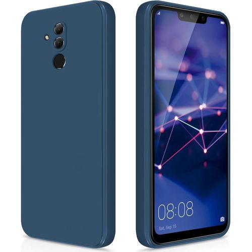 Kal-Coque Pour Huawei Mate 20 Lite Case En Silicone, Etui De Protection Antichoc Etui Housse Silicone Ultra-Mince Avec Couche Intérieure En Fibre Et Protection Pour Caméra, Bleu
