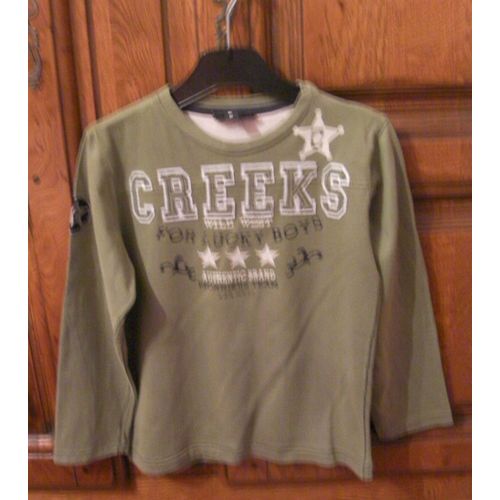 Tee-Shirt Vert Creeks - Taille 6/8 Ans