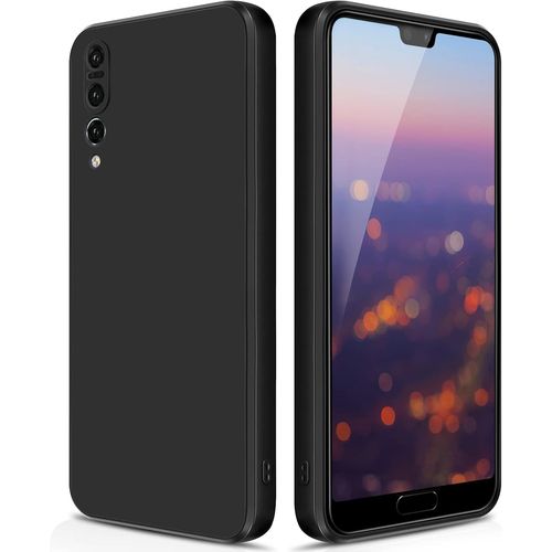 Coque Pour Huawei P20 Pro Case En Silicone, Etui De Protection Antichoc Etui Housse Silicone Ultra-Mince Avec Couche Intérieure En Fibre Et Protection Pour Caméra, Noir