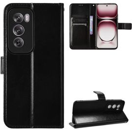 Kal-Coque Pour Oppo Reno 12 Pro,Case Protection Housse Premium En Cuir Pu,Porte-Carte Et Pochette À Monnaie Etui,[Fermeture Magnétique] [Etui À Rabat] - Noir