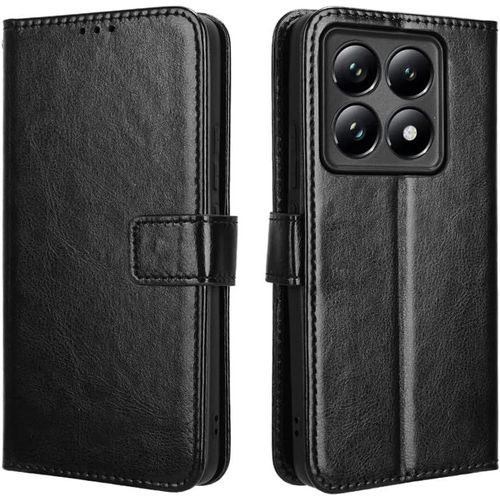 KALANKA-Coque pour Xiaomi 15T Pro Étui de Protection Cuir PU [Pochette de Portefeuille] [Fermeture Magnétique] [Anti-Antichoc]