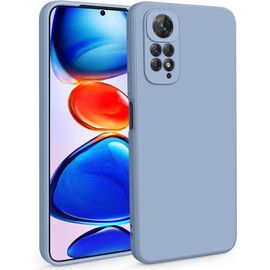 Brs-Coque Compatible Pour Xiaomi Redmi Note 11 4g / 11s 4g, Coque En Silicone Avec Design Sp¿¿Cial Bord Droit Pour Sxiaomi Redmi Note 11 4g / 11s 4g (Bleu Gris, Redmi Note 11/11s 4g)