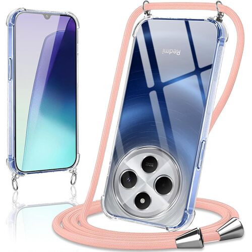 Coque Avec Cordon Pour Xiaomi Redmi 14C 6.88"", Collier Réglable Téléphone Étui Portable Lanyard Case Transparent Ultra Souple Silicone Housse Antichoc Protection Cover Pour Redmi 1[POP947582]