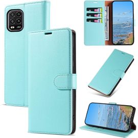 Kal-Coque Pour Xiaomi Mi 10 Lite 5g, Antichoc Magnetique Étui À Rabat Avec Porte Cartes, Portefeuille Housse En Cuir Pu Pour Xiaomi Mi 10 Lite 5g, Vert