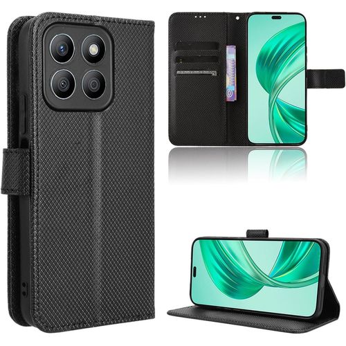 Coque pour Honor 400 Smart Protection Case, Étui de Protection Portefeuille Antichoc Premium Fibre -Housse Étui Compartiments pour Cartes et Fermeture magnétique- Noir