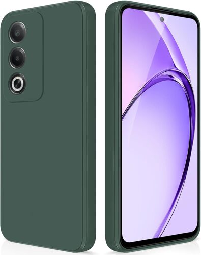 Tianyi-Coque Pour Oppo A80 5g Case En Silicone, Etui De Protection Antichoc Etui Housse Silicone Ultra-Mince Avec Couche Intérieure En Fibre Et Protection Pour Caméra, Vert