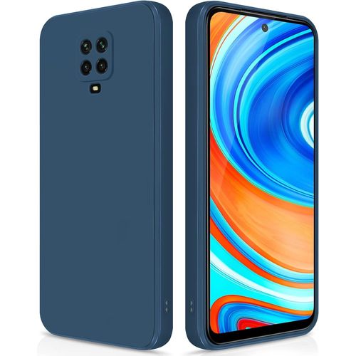Coque Pour Xiaomi Redmi Note 9 Pro/Note 9s Case En Silicone, Etui De Protection Antichoc Etui Housse Silicone Ultra-Mince Avec Couche Intérieure En Fibre Et Protection Pour Caméra, Bleu