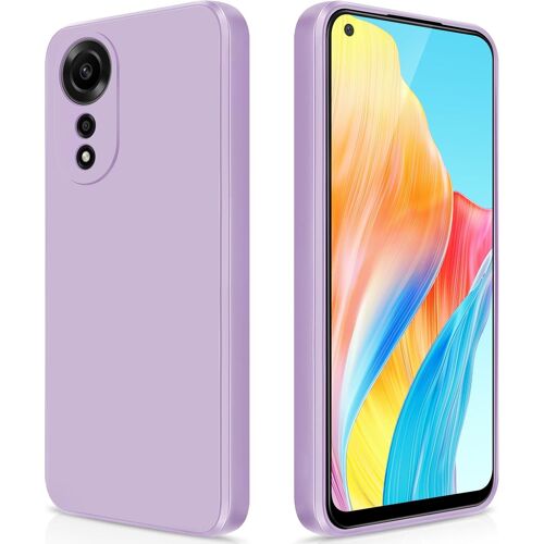 Tianyi-Coque Pour Oppo A78 4g Case En Silicone, Etui De Protection Antichoc Etui Housse Silicone Ultra-Mince Avec Couche Intérieure En Fibre Et Protection Pour Caméra, Violet